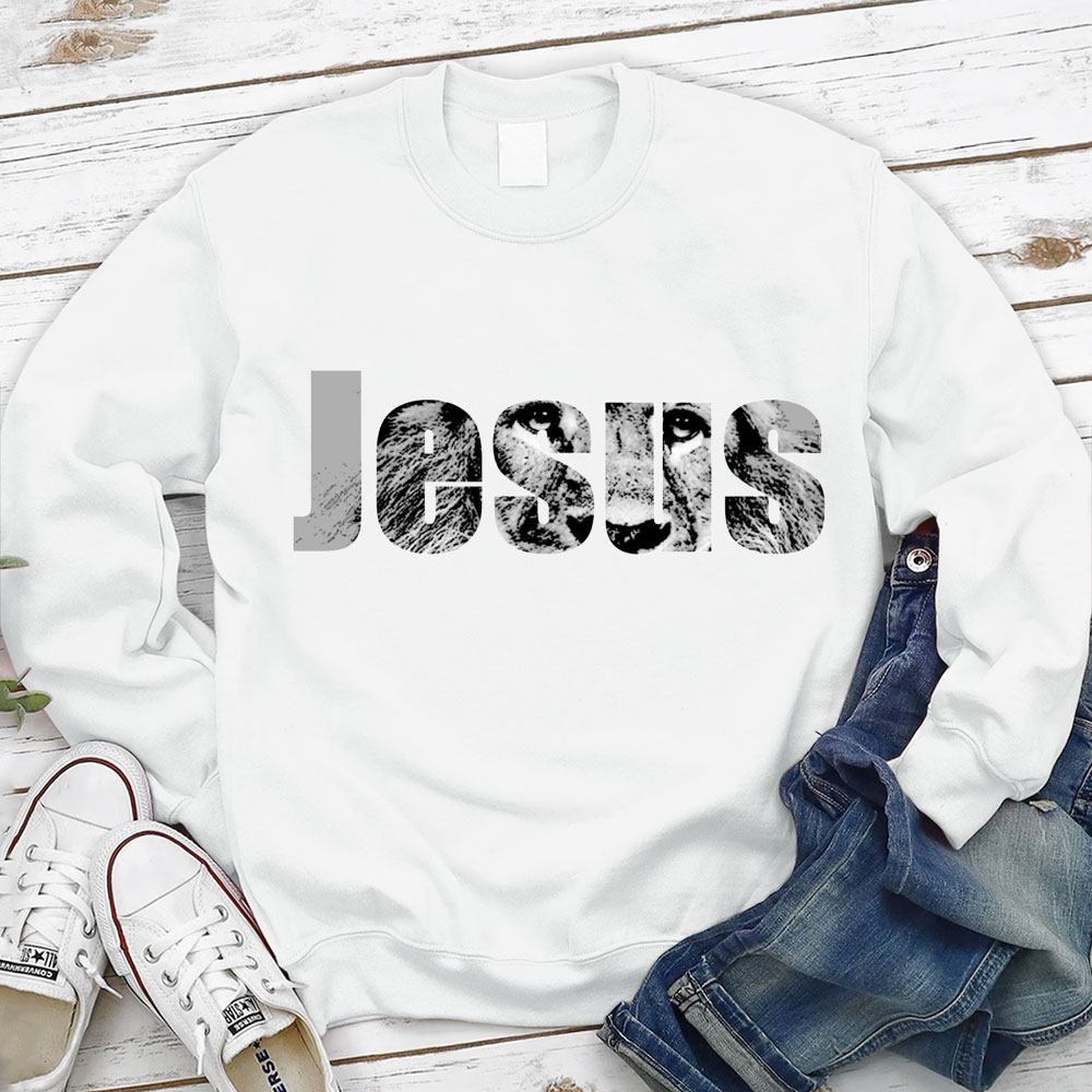 Jesus Lion Of Judah Christian Sweatshirt