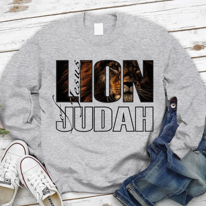 Jesus Lion Of Judah Christian Sweatshirt
