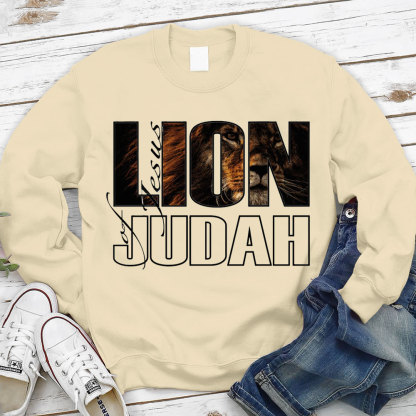 Jesus Lion Of Judah Christian Sweatshirt
