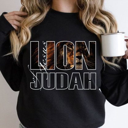 Jesus Lion Of Judah Christian Sweatshirt