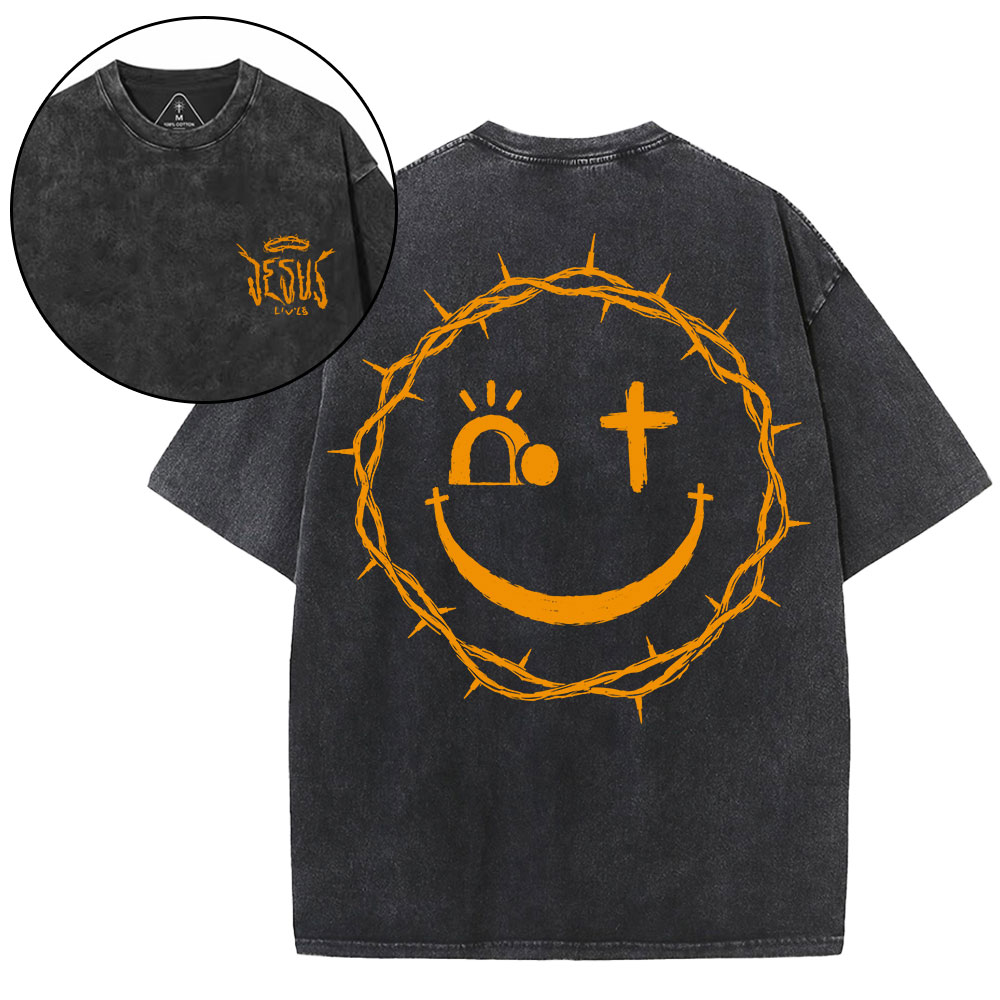 New-Sample Christian Washed T-Shirt双面原件31.95 Sale - GuidingCross