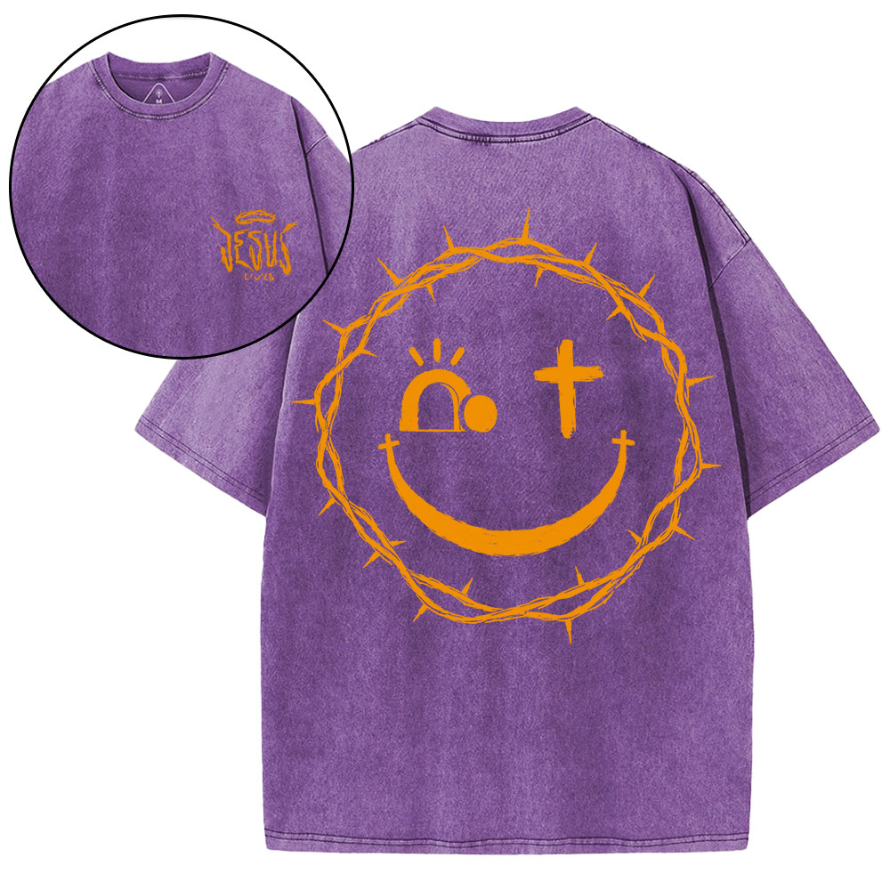 Jesus Lives Christian Washed T-Shirt 
