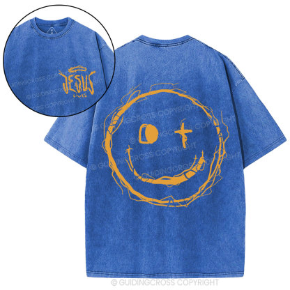 Jesus Lives Christian Washed T-Shirt