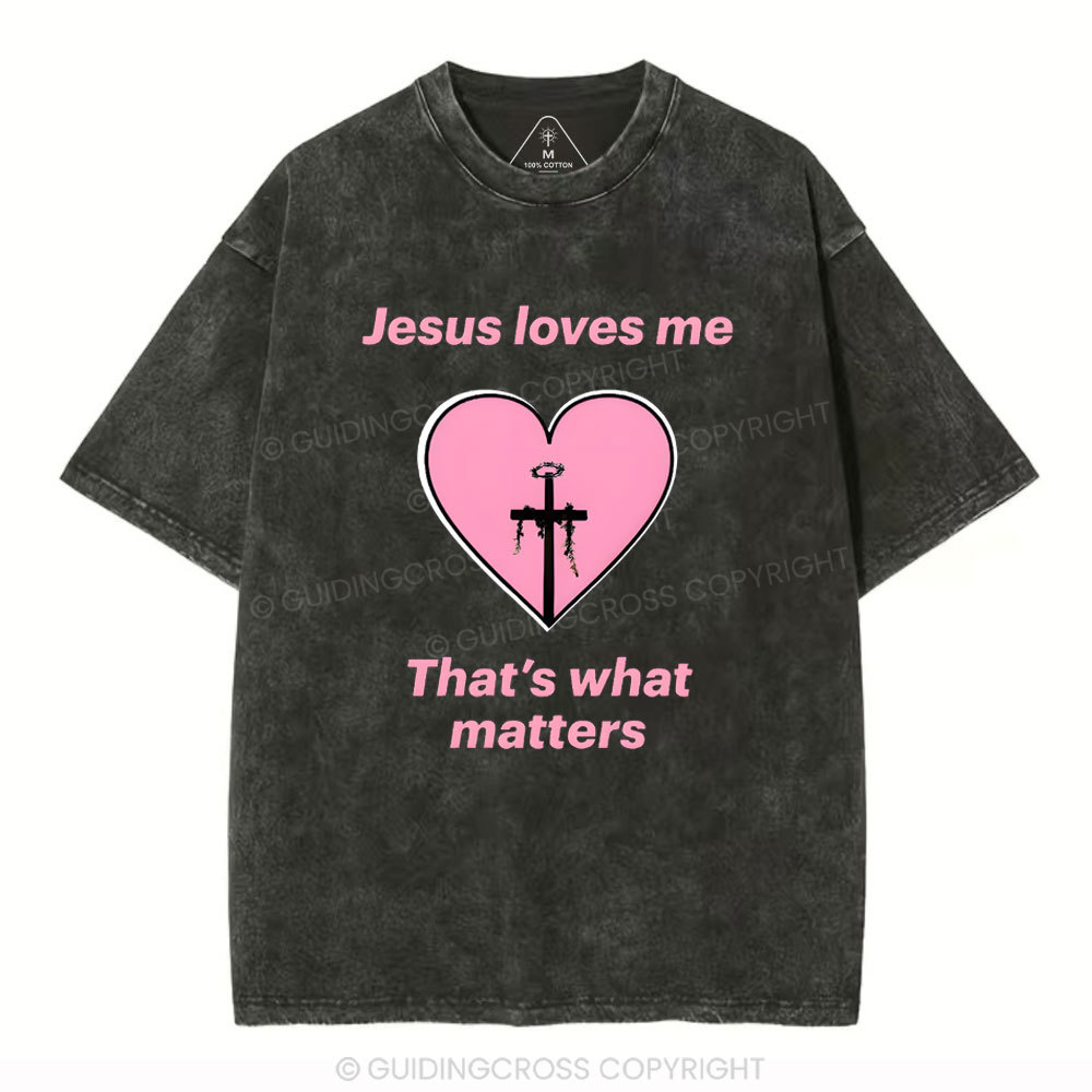 Jesus Love ME Christian Washed T-Shirt