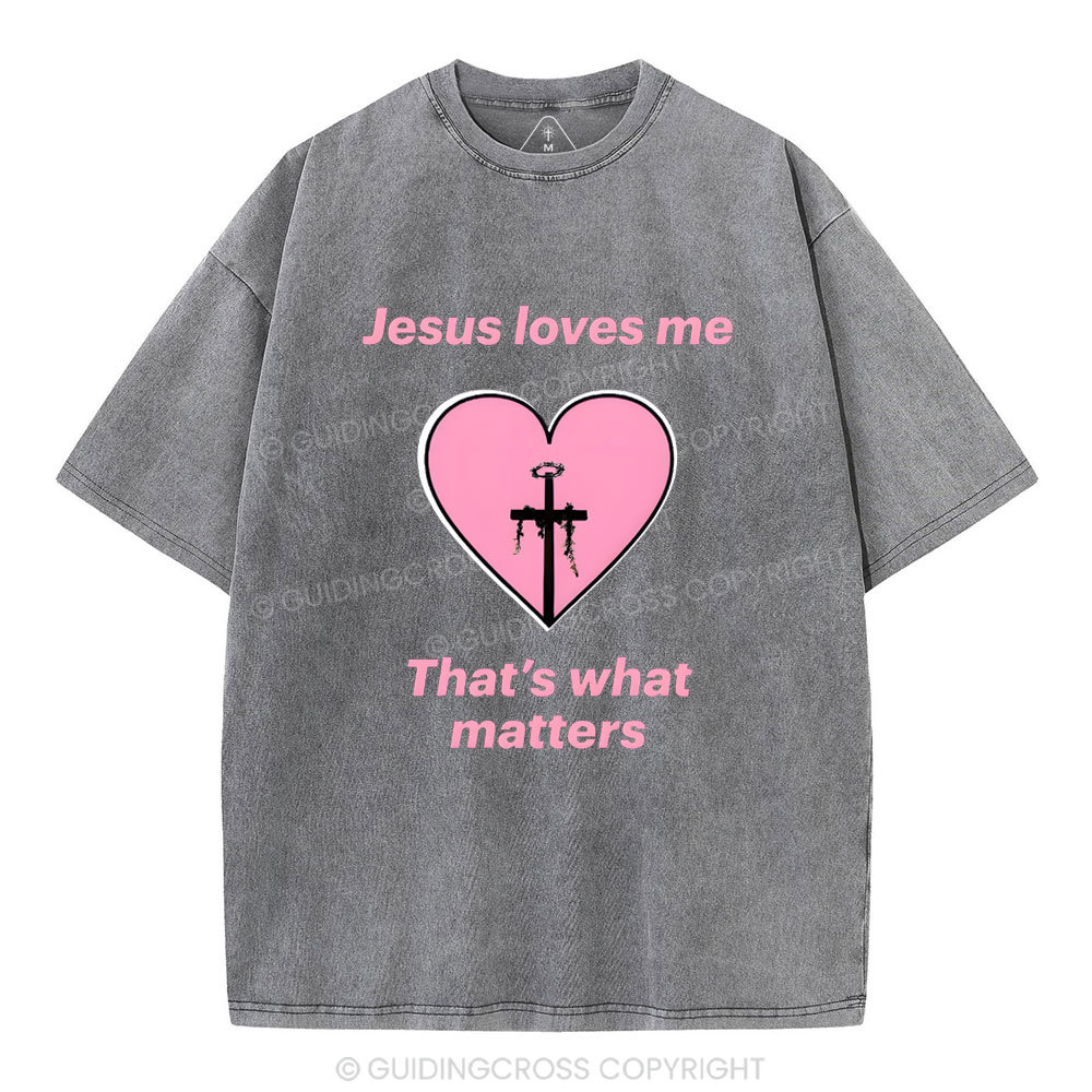 Jesus Love ME Christian Washed T-Shirt
