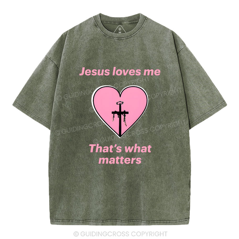 Jesus Love ME Christian Washed T-Shirt