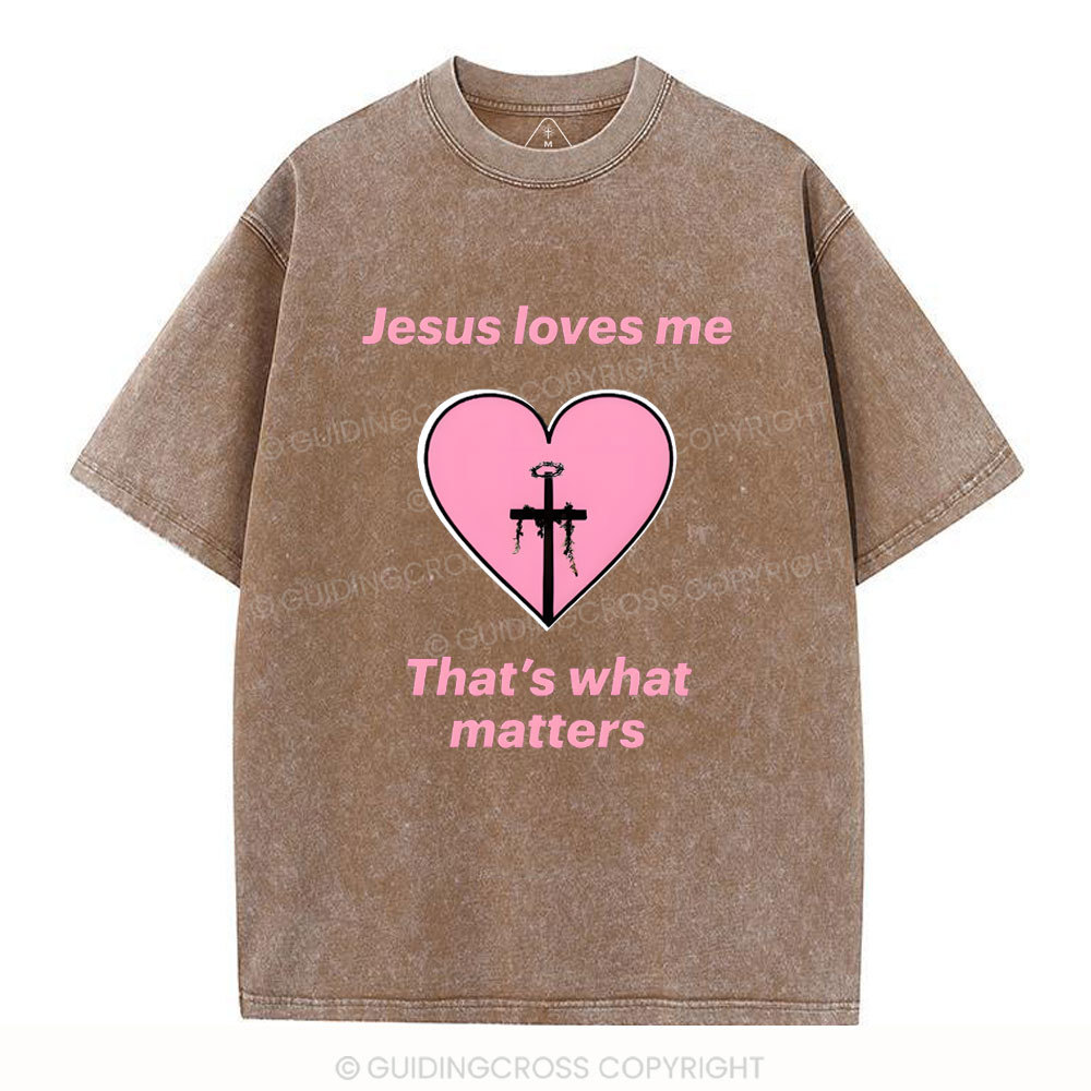 Jesus Love ME Christian Washed T-Shirt