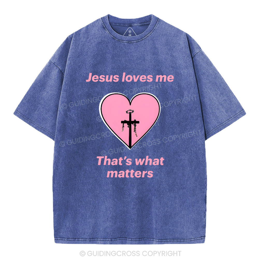 Jesus Love ME Christian Washed T-Shirt