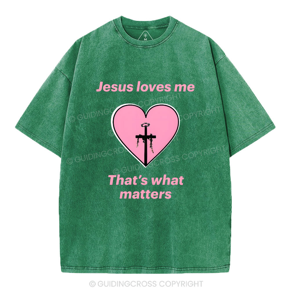 Jesus Love ME Christian Washed T-Shirt