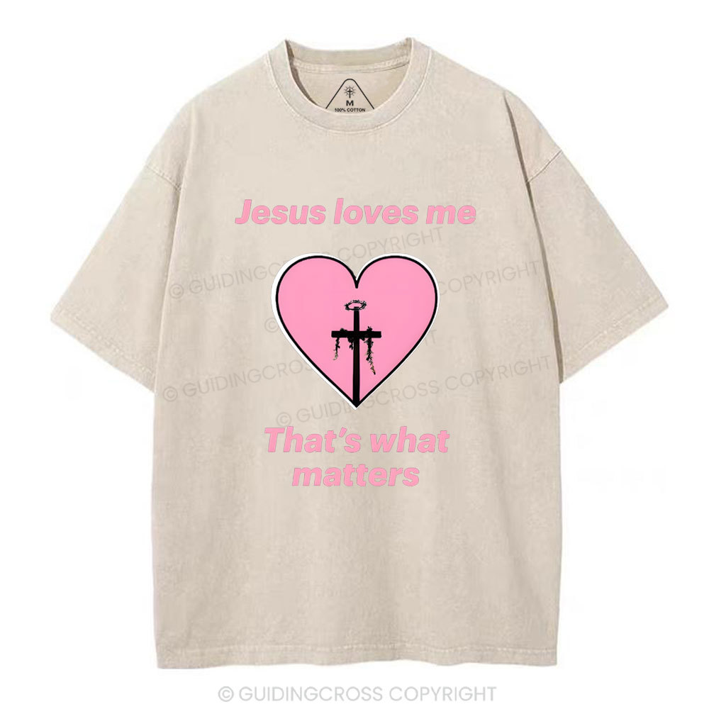 Jesus Love ME Christian Washed T-Shirt