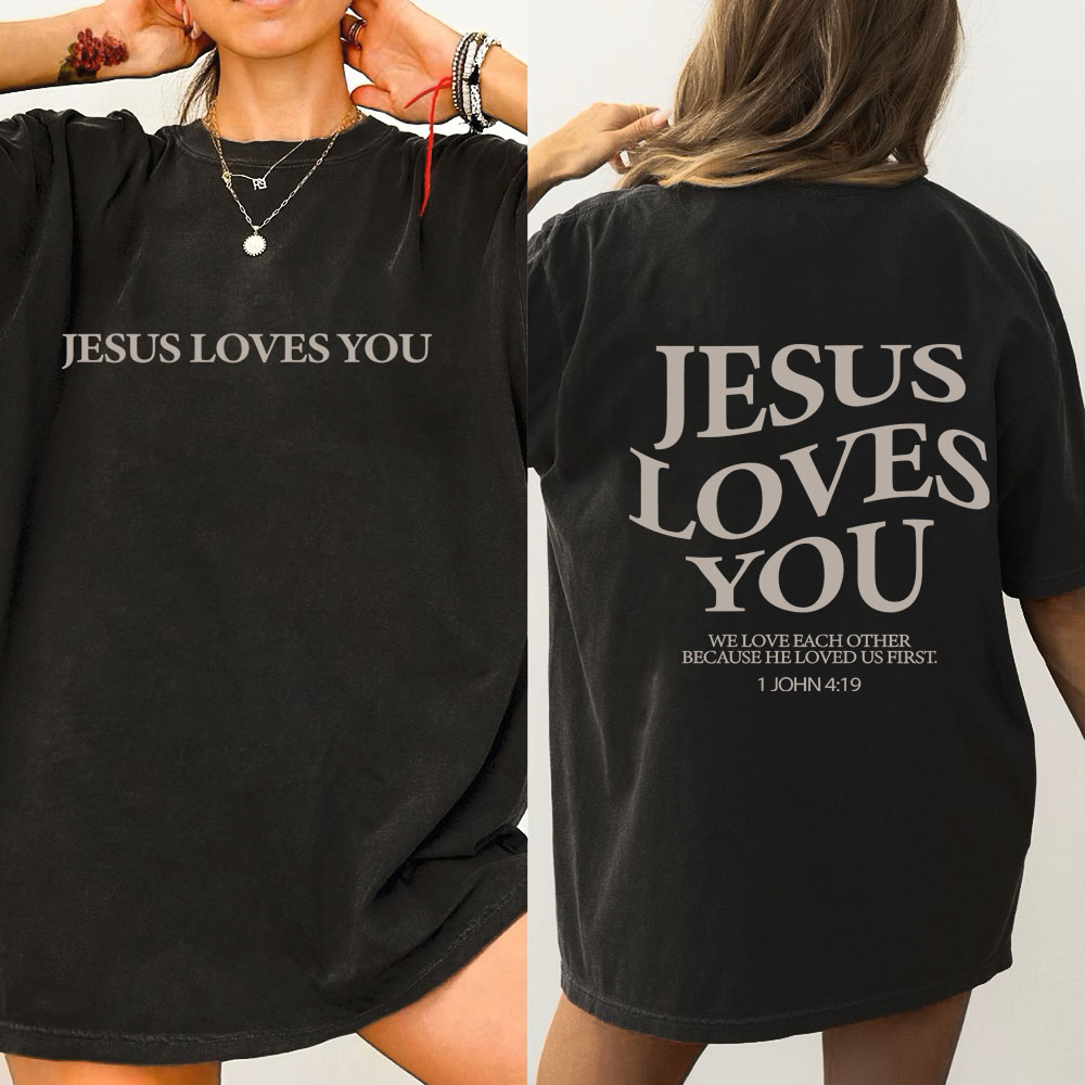 Jesus Love You Chirtsian Washed T-Shirt