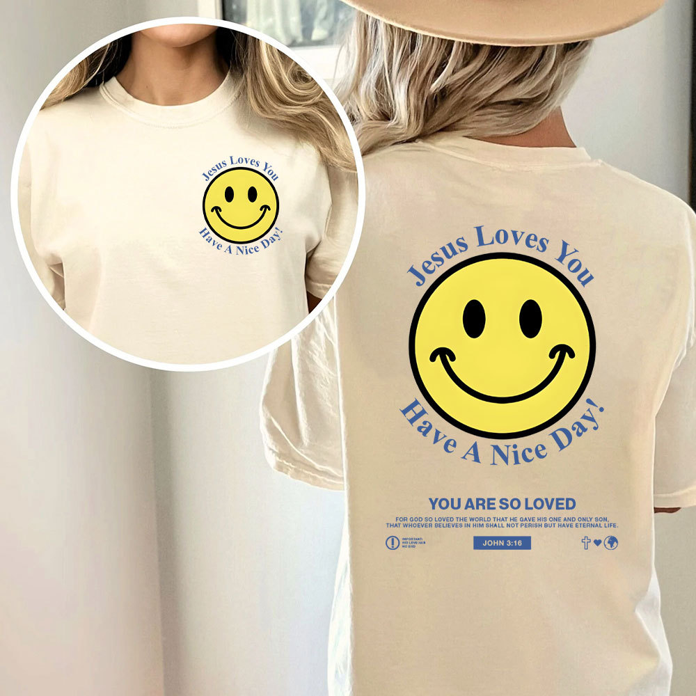 Jesus Love You Christian Washed T-Shirt