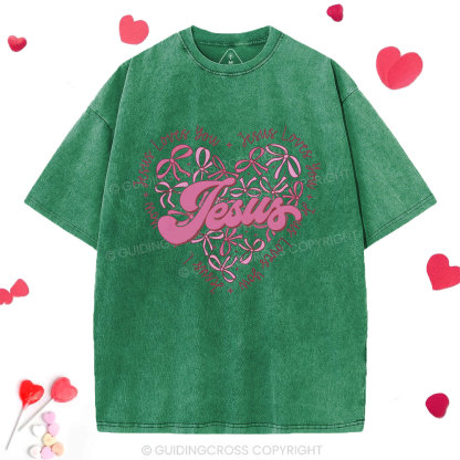 Jesus Love You Christian Washed T-Shirt
