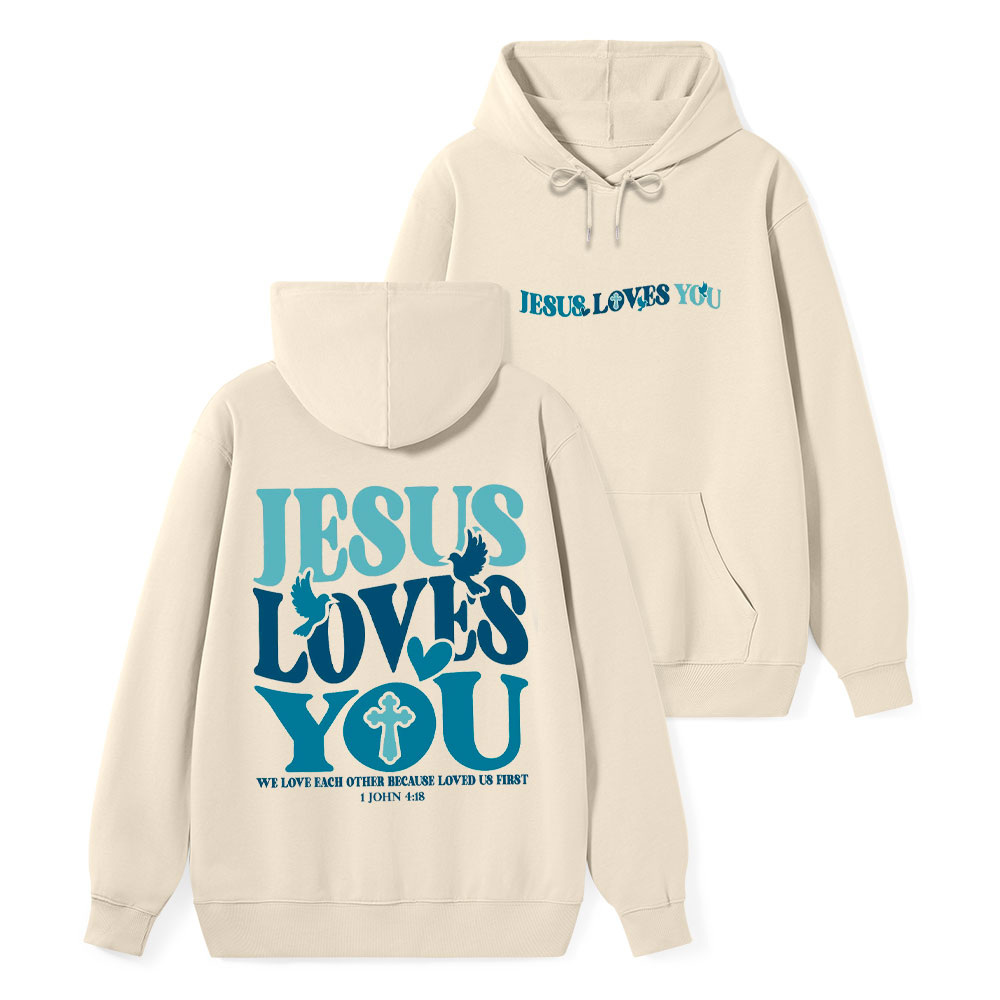 Jesus Love You Classic Christian Hoodie 