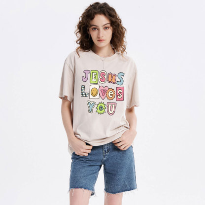 Jesus Love You Washed T-Shirt