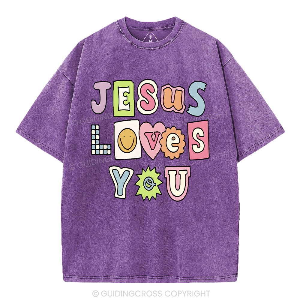 Jesus Love You Washed T-Shirt
