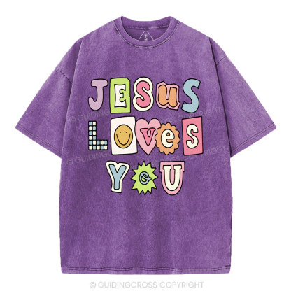 Jesus Love You Washed T-Shirt