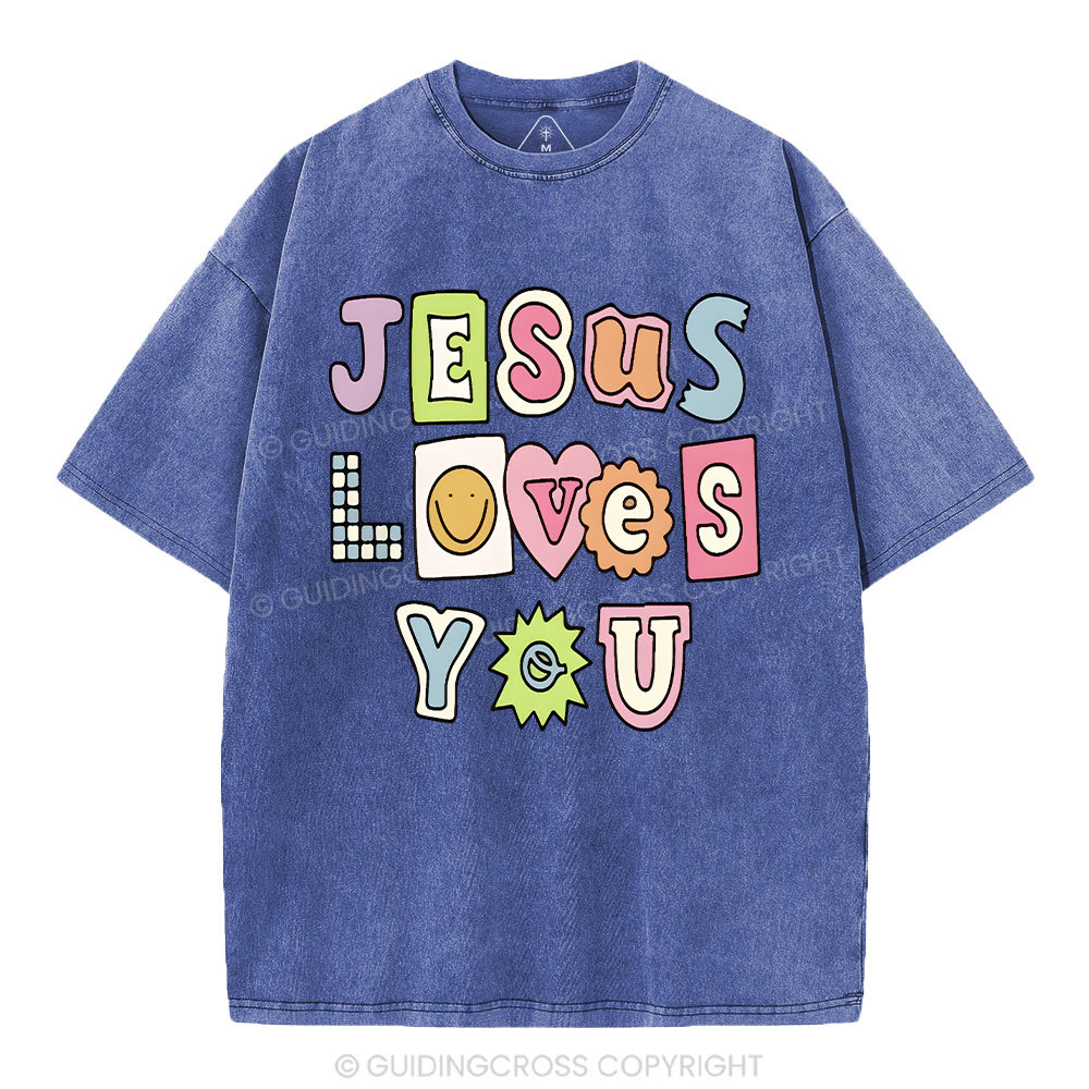 Jesus Love You Washed T-Shirt