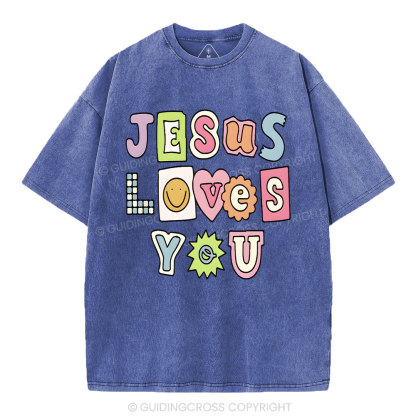 Jesus Love You Washed T-Shirt