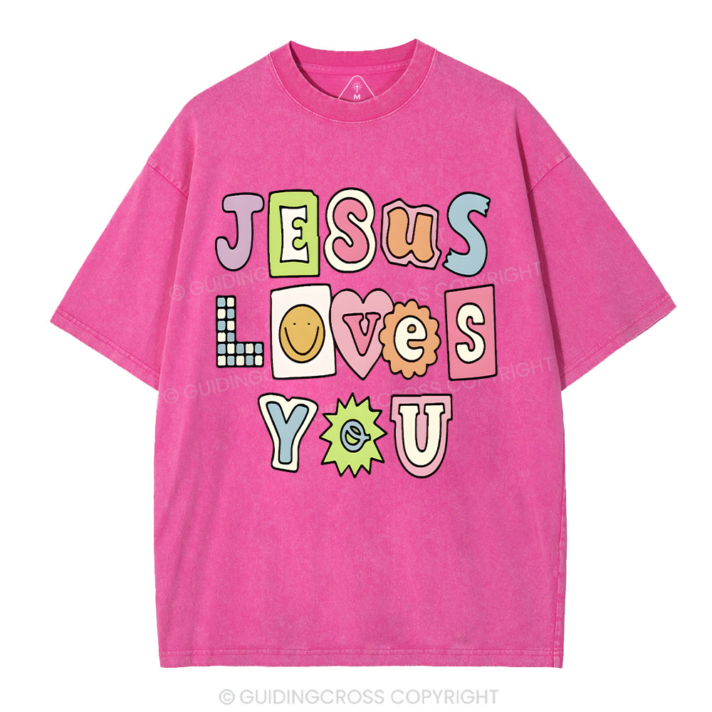 Jesus Love You Washed T-Shirt