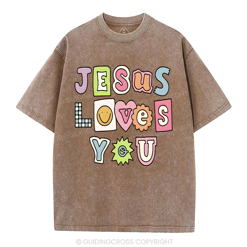 Jesus Love You Washed T-Shirt