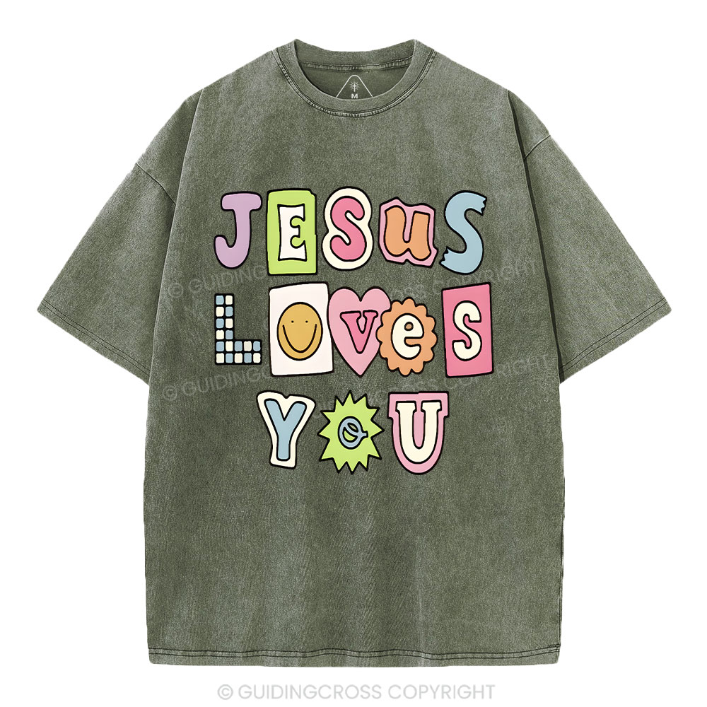 Jesus Love You Washed T-Shirt