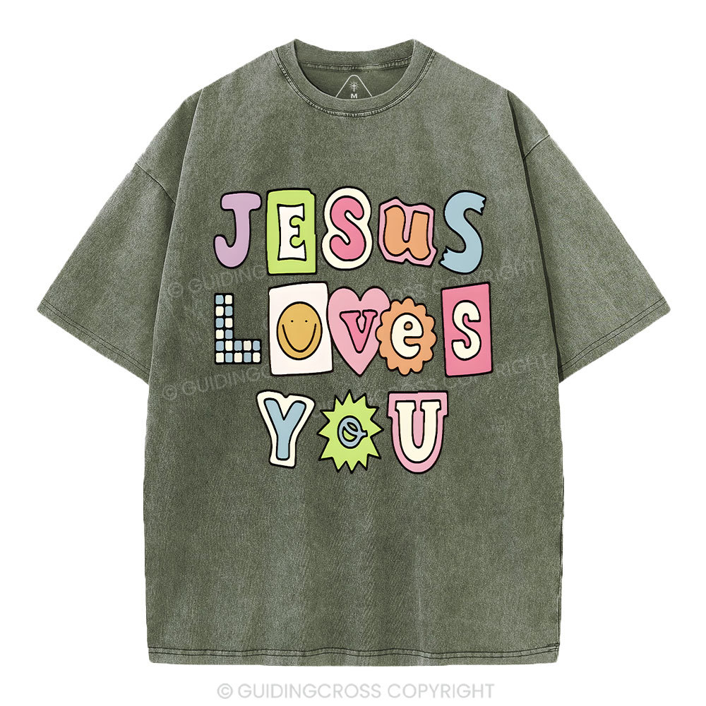 Jesus Love You Washed T-Shirt