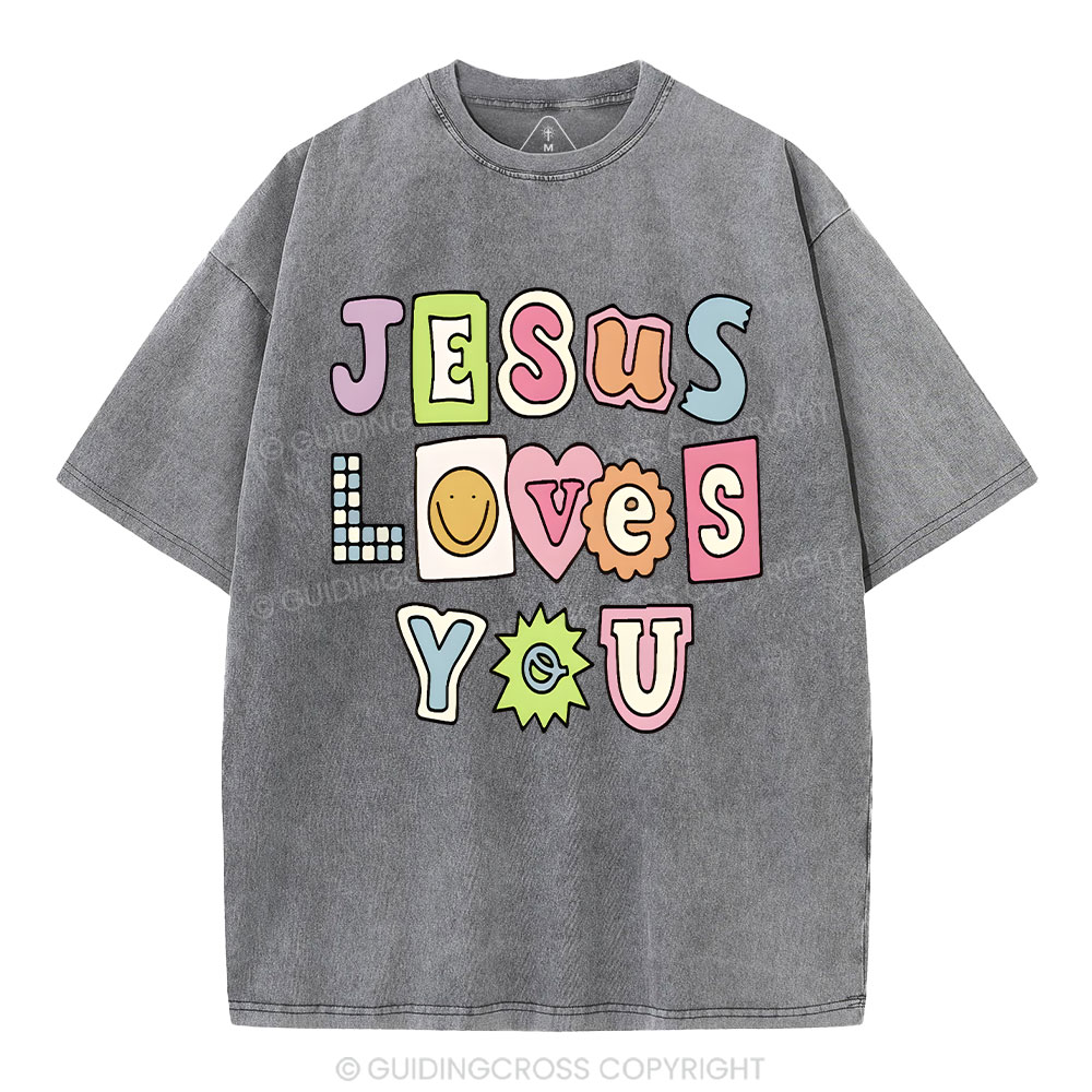 Jesus Love You Washed T-Shirt
