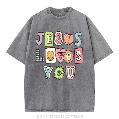 Jesus Love You Washed T-Shirt