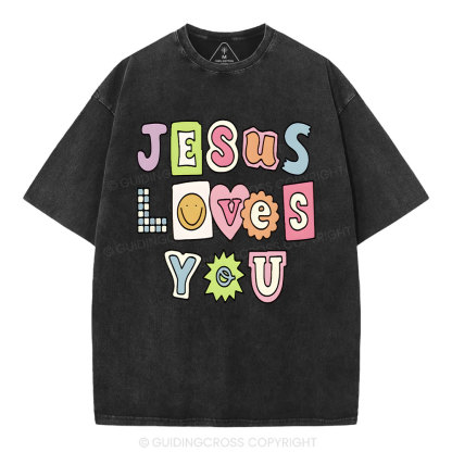 Jesus Love You Washed T-Shirt