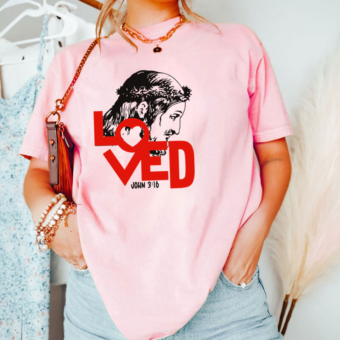 Jesus Loved Christian T-Shirt