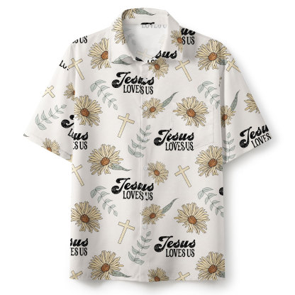 Jesus Loves Us Christian Hawaiian Shirt