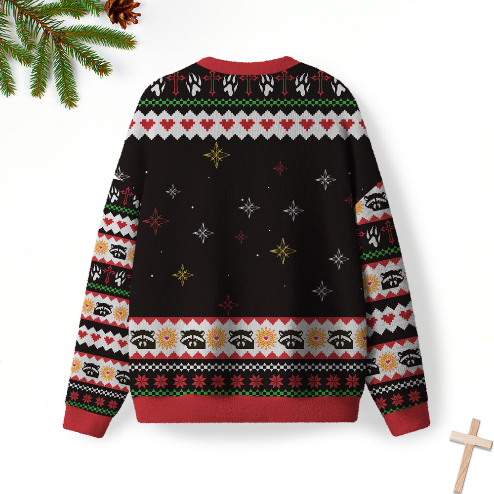 Jesus Loves You And I'm Trying Christian Lightweight Sweater