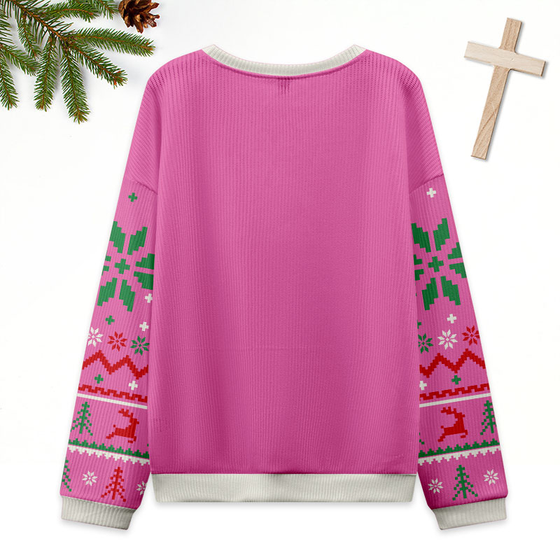 Jesus Loves You But I'm His Favorite Christian Ugly Christmas Sweatshirt