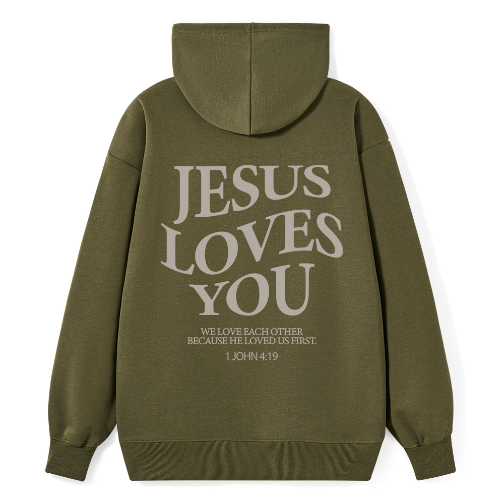 Jesus Loves You Chirtsian Classic Hoodie