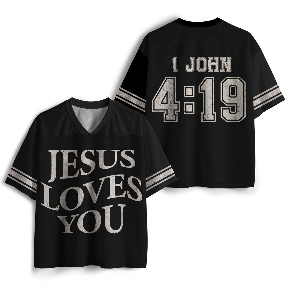 Jesus Loves You Christian Mesh Jersey