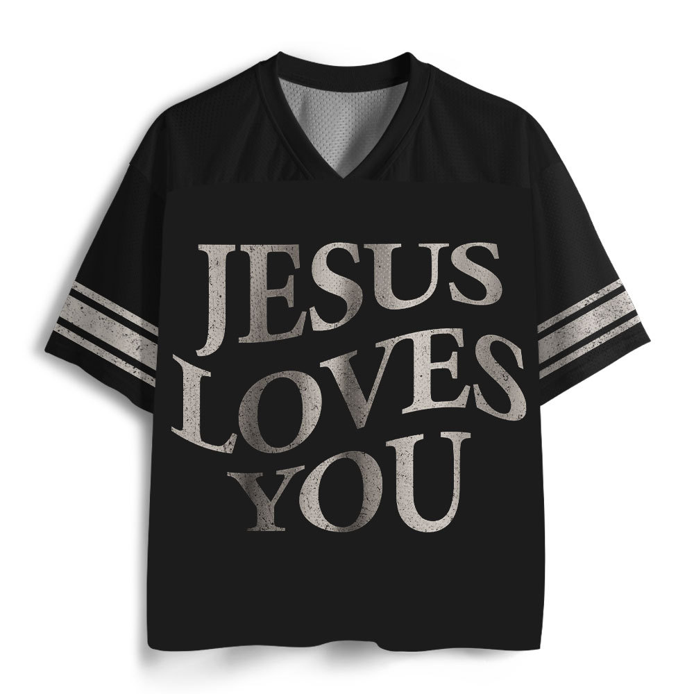 Jesus Loves You Christian Mesh Jersey