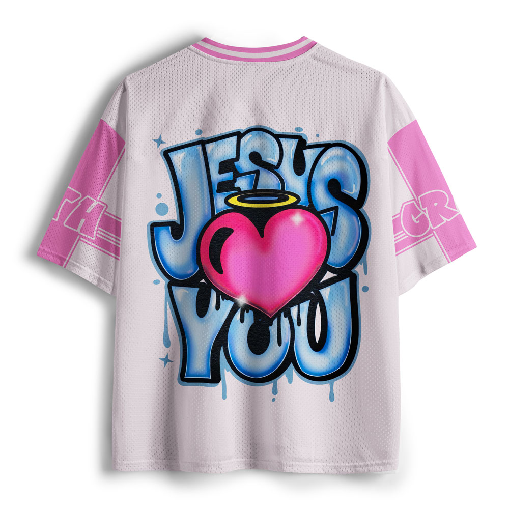 Jesus Loves You Christian Mesh Jersey
