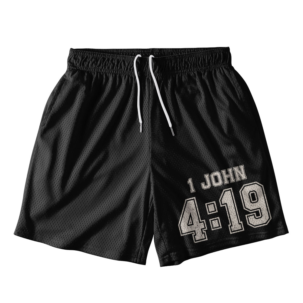 Jesus Loves You Christian Mesh Shorts
