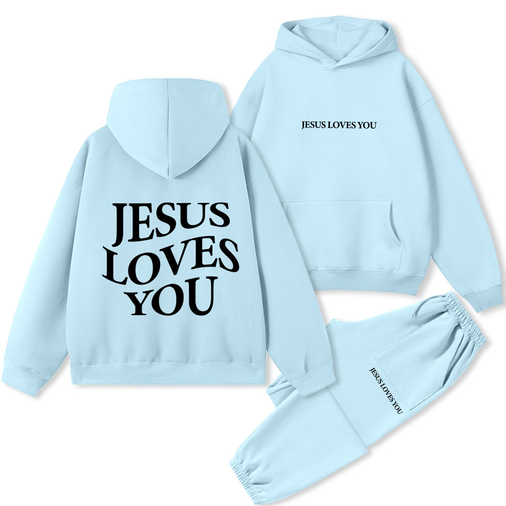 TH-Sample Christian Premium Fleece Hoodie Set Sale - GuidingCross