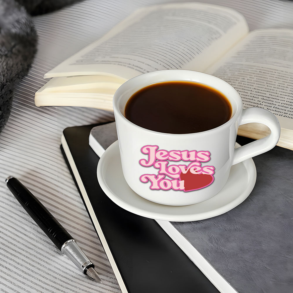 Jesus Loves You Christian Stickers