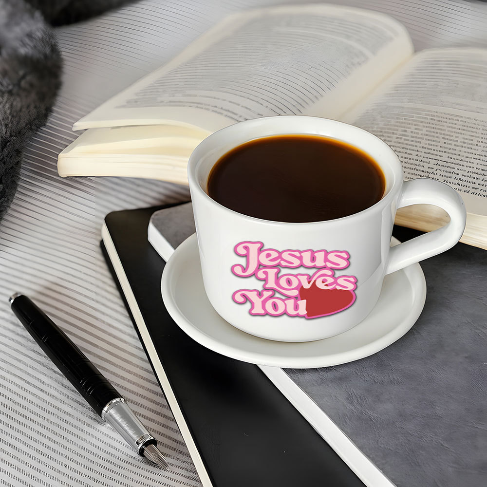 Jesus Loves You Christian Stickers