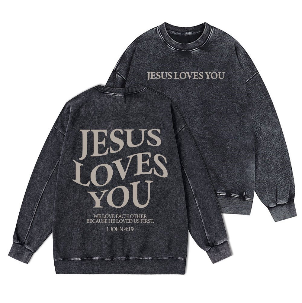 The Stone Was Rolled Away Christian Washed Sweatshirt Sale - GuidingCross