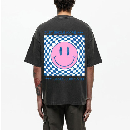 Jesus Loves You Christian Washed T-Shirt