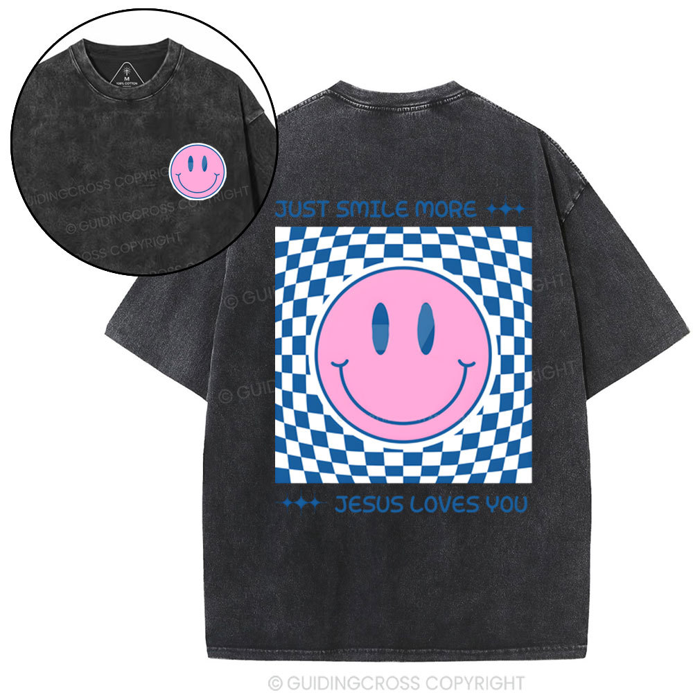 Jesus Loves You Christian Washed T-Shirt