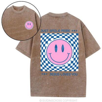 Jesus Loves You Christian Washed T-Shirt