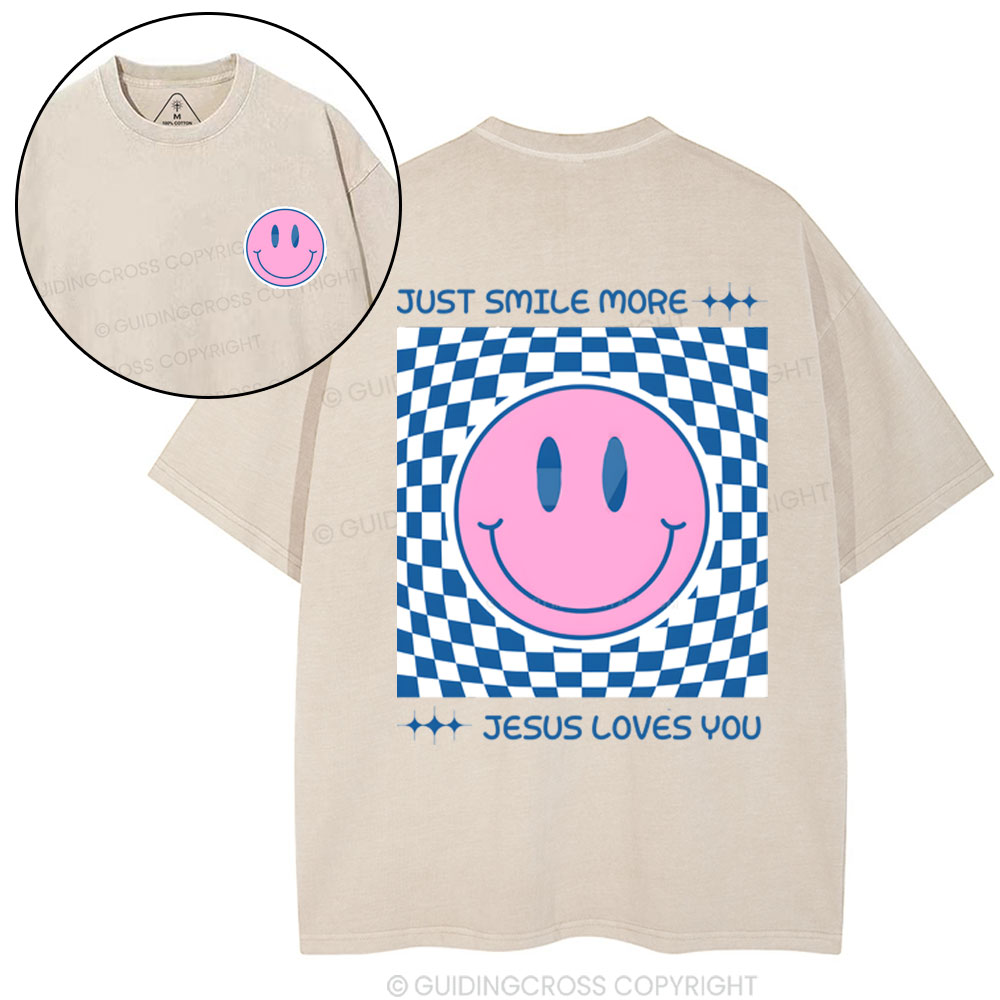 Jesus Loves You Christian Washed T-Shirt