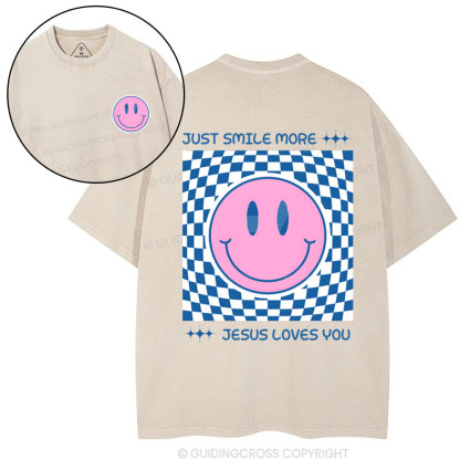 Jesus Loves You Christian Washed T-Shirt