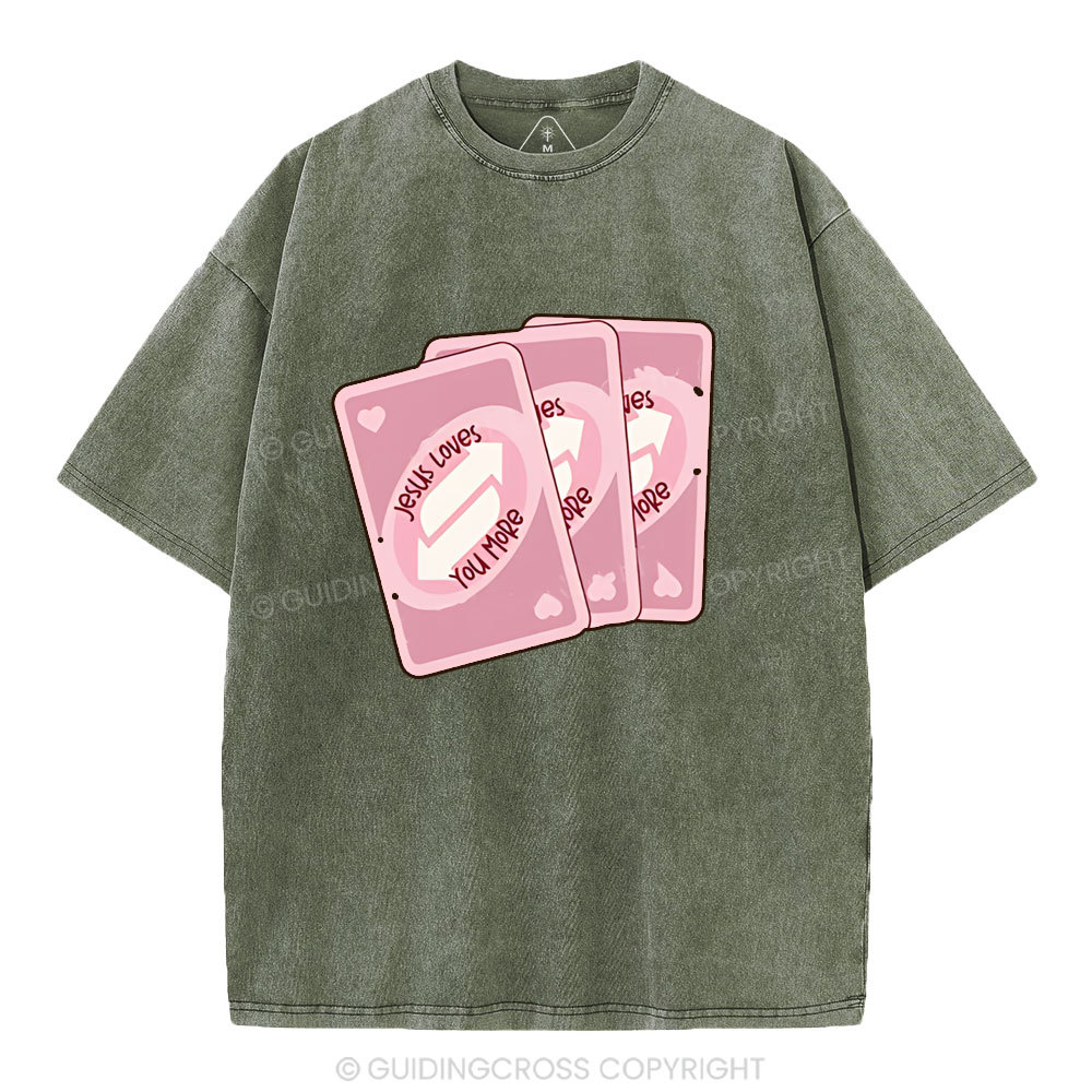 Jesus Loves You More Christian Washed T-Shirt