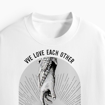 Jesus Loves You Oversized All-Over Print Christian T-Shirt